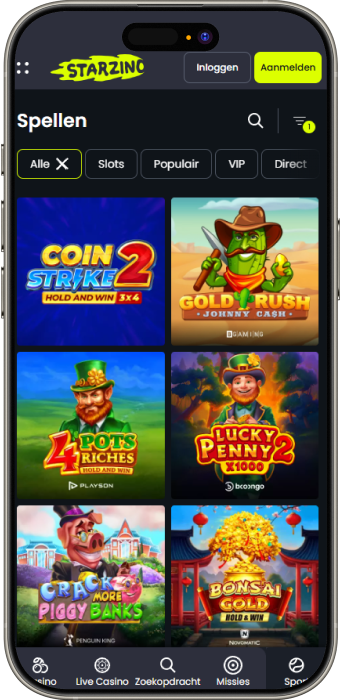 Starzino Schermafbeelding van spellen