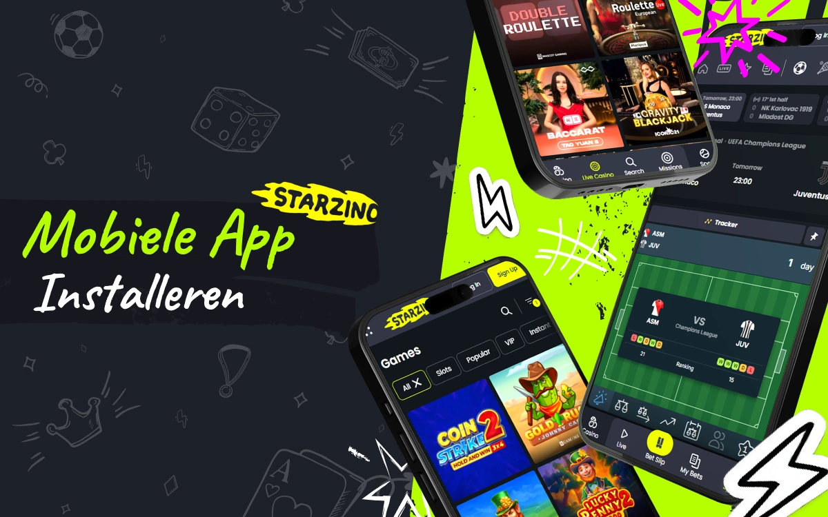 Installeren Starzino App